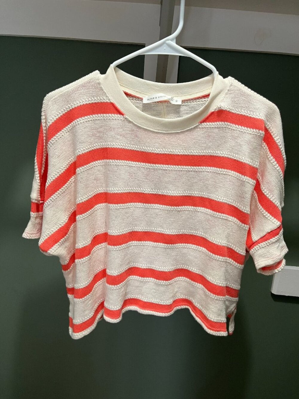 Altar'd State Clara Striped Boxy Top - Picture 2 of 5
